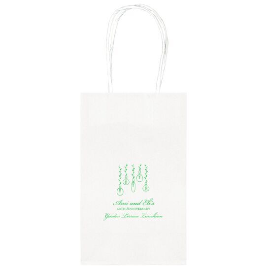 Hanging Vine Lights Medium Twisted Handled Bags