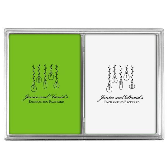 Hanging Vine Lights Double Deck Playing Cards