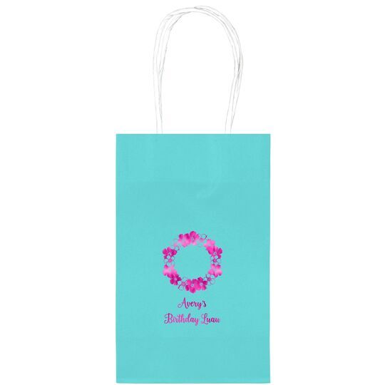 Hawaiian Lei Medium Twisted Handled Bags