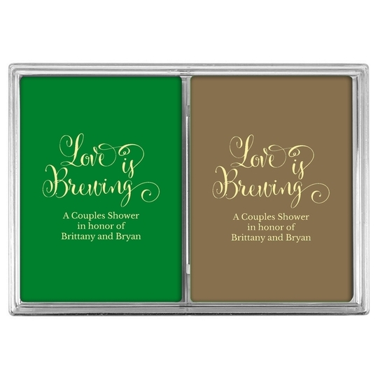 Love is Brewing Double Deck Playing Cards