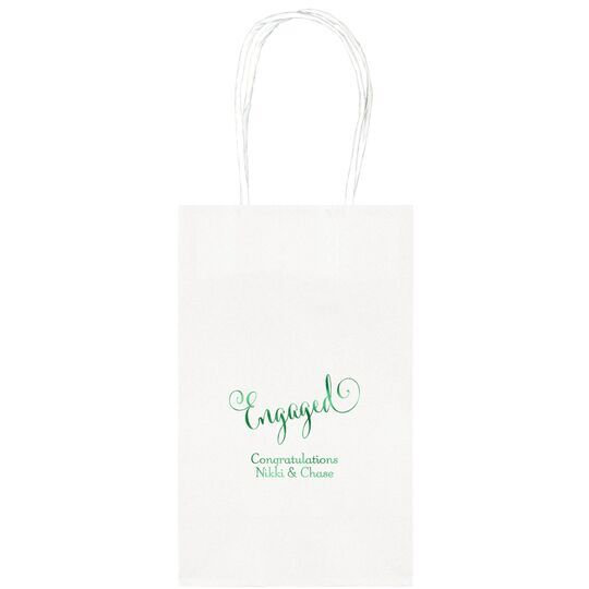 Romantic Engaged Medium Twisted Handled Bags