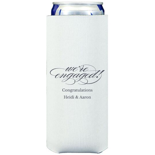 Script We're Engaged Collapsible Slim Huggers