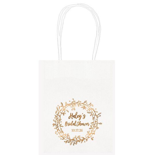 Vine Wreath Mini Twisted Handled Bags