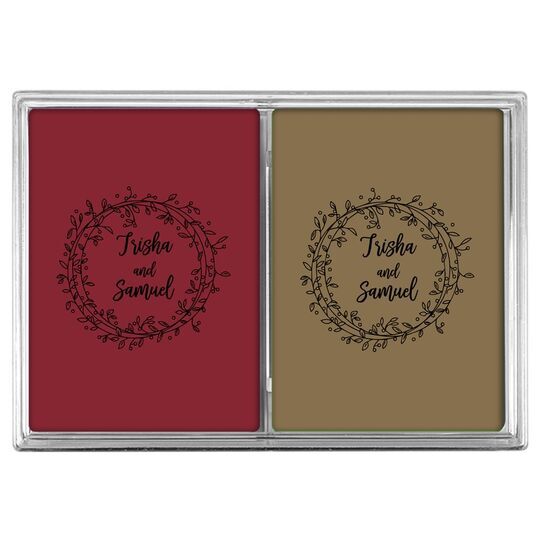 Vine Wreath Double Deck Playing Cards