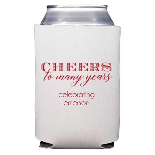 Cheers To Many Years Collapsible Huggers