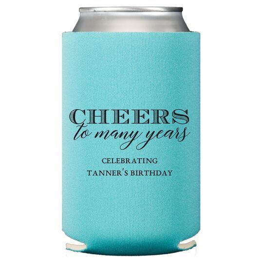 Cheers To Many Years Collapsible Huggers