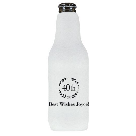 40th Wreath Bottle Huggers