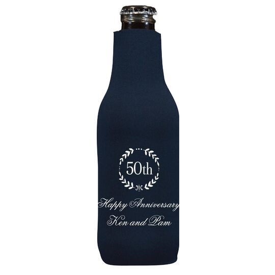 50th Wreath Bottle Huggers