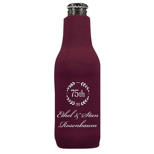 75th Wreath Bottle Huggers