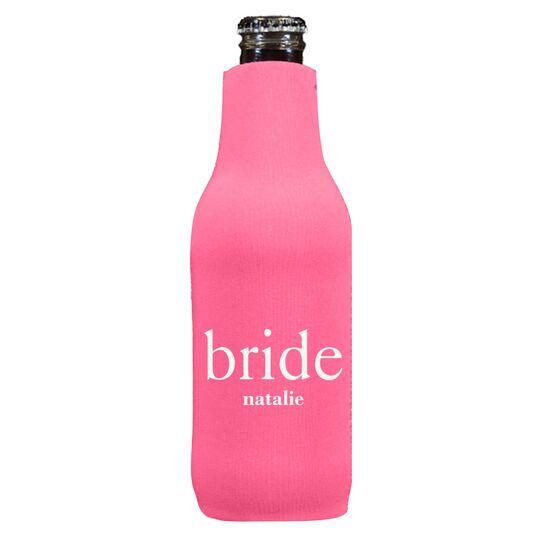 Big Word Bride Bottle Huggers