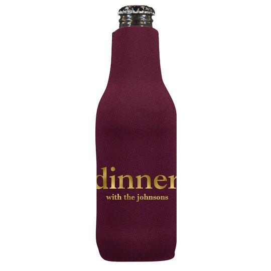 Big Word Dinner Bottle Huggers