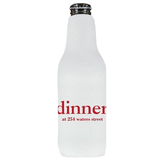 Big Word Dinner Bottle Huggers