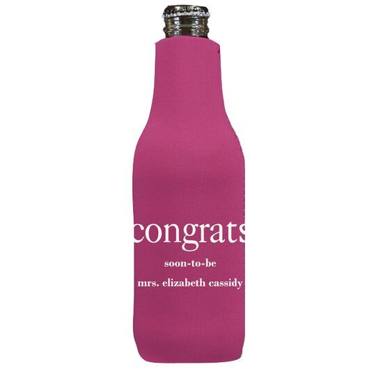 Big Word Congrats Bottle Huggers