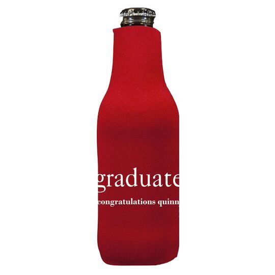 Big Word Graduate Bottle Huggers