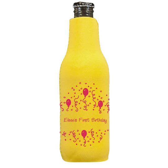 Balloons and Streamers Bottle Huggers
