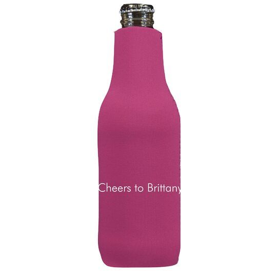 Basic Text of Your Choice Bottle Huggers