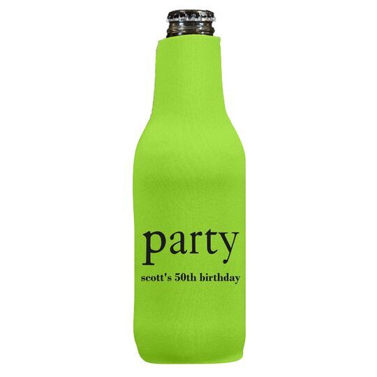 Big Word Party Bottle Huggers
