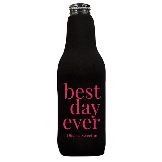 Best Day Ever Big Word Bottle Huggers