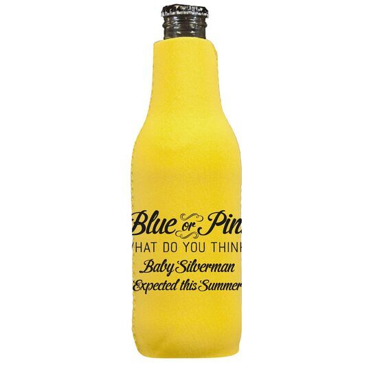 Blue or Pink Shower Bottle Huggers