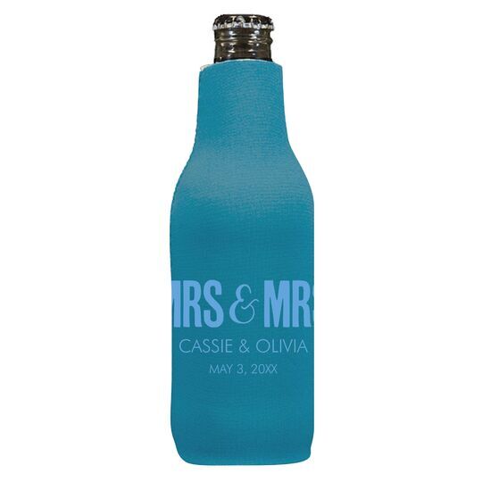 Bold Mrs & Mrs Bottle Huggers