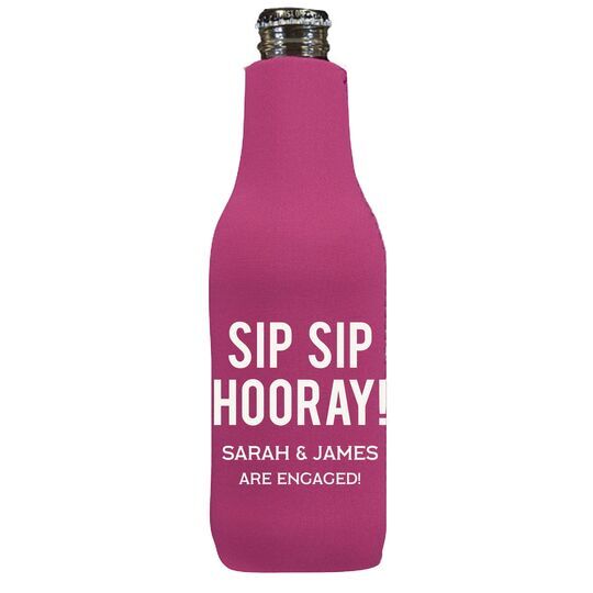 Bold Sip Sip Hooray Bottle Huggers