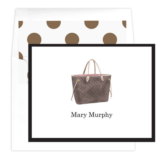 Designer Tote Bag Folded Note Cards