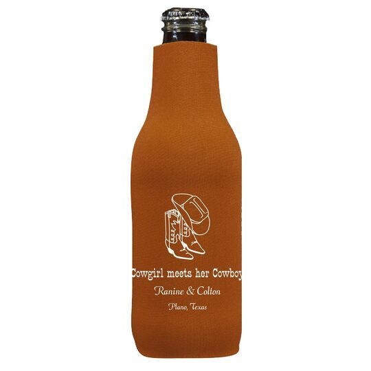 Western Boots & Cowboy Hat Bottle Huggers