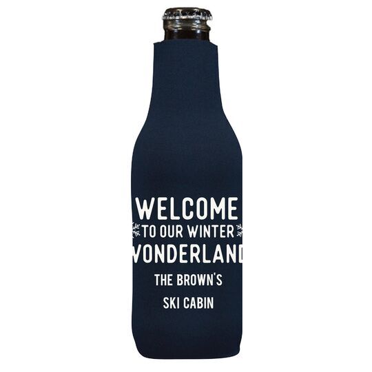 Welcome To Our Winter Wonderland Bottle Huggers