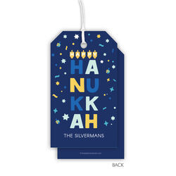 Stacked Hanukkah Hanging Gift Tags