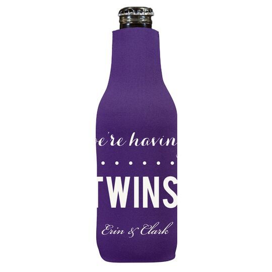 We're Having Twins Bottle Huggers