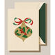 Filigree Ornament Folded Holiday Cards - Raised Ink Image 1 of 3