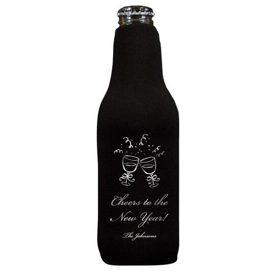 Toasting Wine Glasses Bottle Huggers
