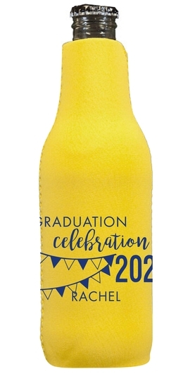 Celebration Pennants Graduation Bottle Huggers