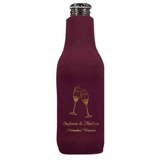 Champagne Crystal Toast Bottle Huggers