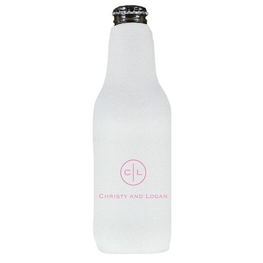 Circle Initials Bottle Huggers