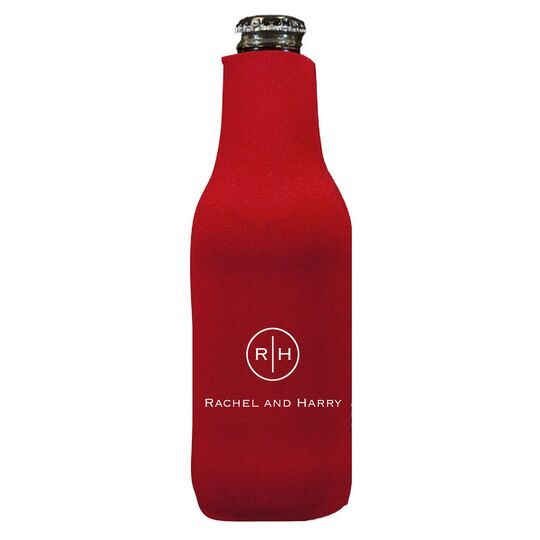 Circle Initials Bottle Huggers