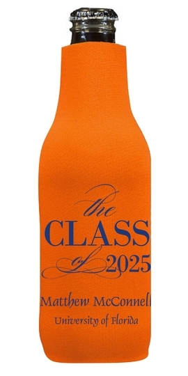 Classic Class of Graduation Bottle Huggers