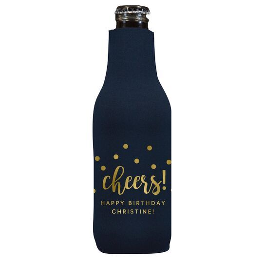 Confetti Dots Cheers Bottle Huggers