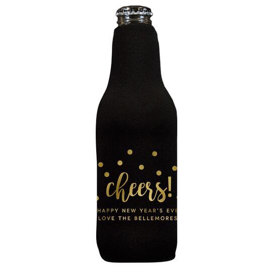 Confetti Dots Cheers Bottle Huggers