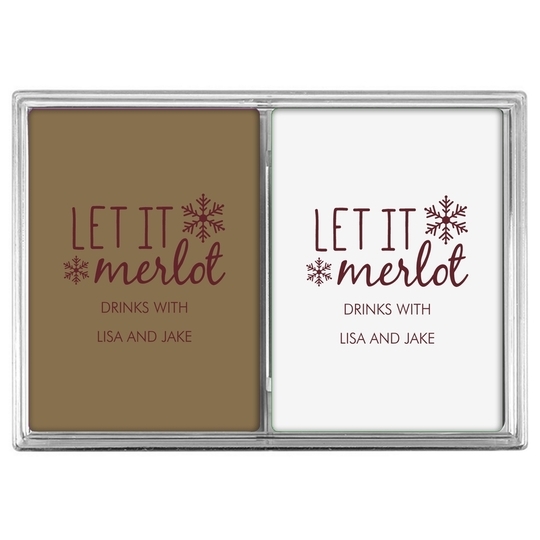 Let It Merlot Double Deck Playing Cards