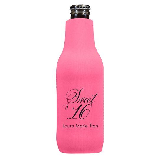 Elegant Sweet Sixteen Bottle Huggers