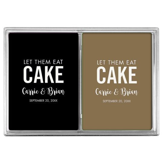 Let Them Eat Cake Double Deck Playing Cards