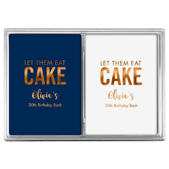 Let Them Eat Cake Double Deck Playing Cards