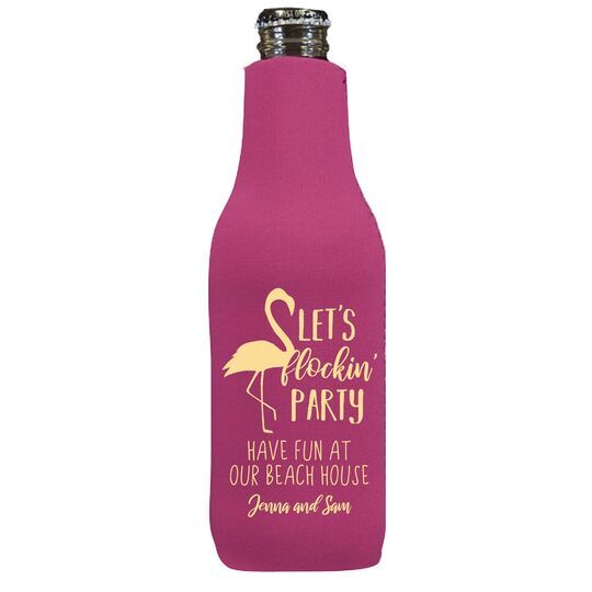 Let's Flockin' Party Bottle Huggers