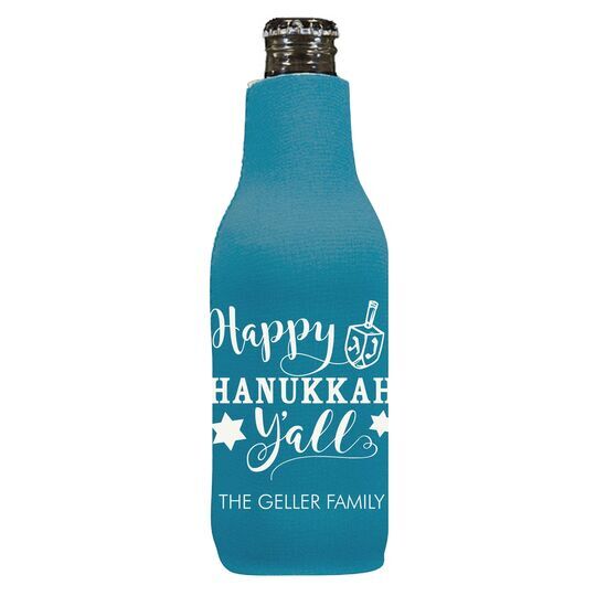 Happy Hanukkah Y'all Bottle Huggers
