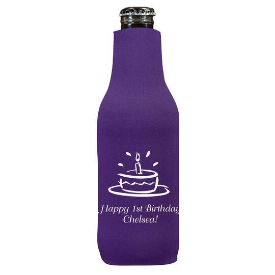 Modern Birthday Cake Bottle Huggers