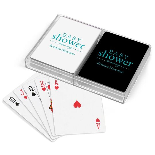 Baby Shower Honoring Double Deck Playing Cards