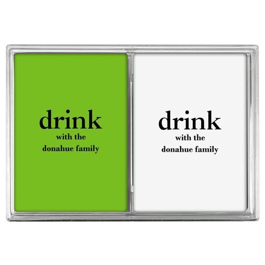 Big Word Drink Double Deck Playing Cards