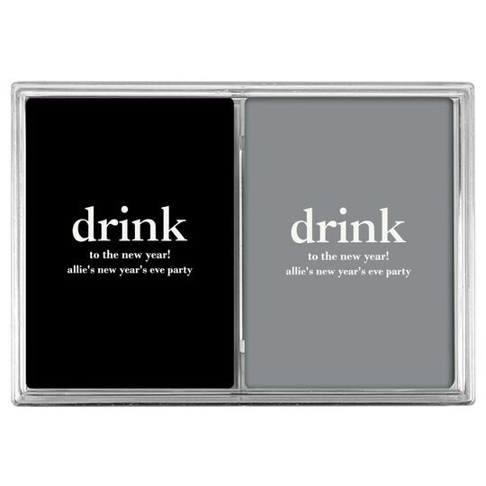 Big Word Drink Double Deck Playing Cards