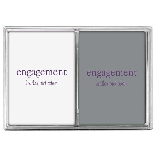 Big Word Engagement Double Deck Playing Cards